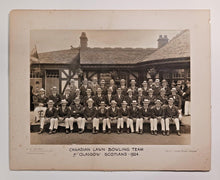 Load image into Gallery viewer, 1924 Canadian Lawn Bowling Team at Glasgow Scotland Team Photo
