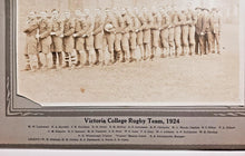 Load image into Gallery viewer, 1924 Victoria College Rugby Team Cabinet Photo
