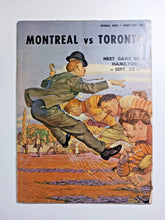 Load image into Gallery viewer, 1958 Alouettes vs Toronto Argonauts CFL Game Program Signed by Maurice Richard
