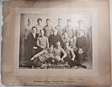 Load image into Gallery viewer, 1896-97 Manitoba College Football Club Cabinet Team Photo
