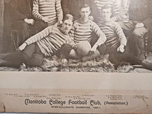 Load image into Gallery viewer, 1896-97 Manitoba College Football Club Cabinet Team Photo
