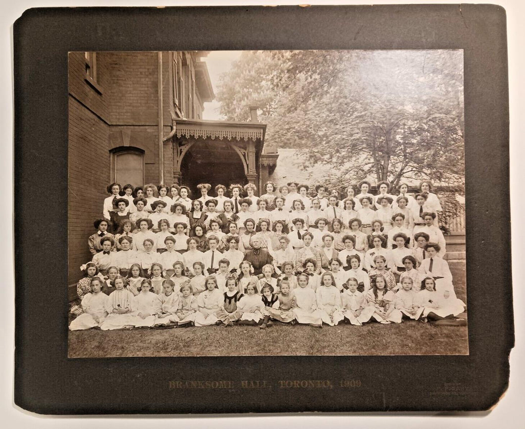 1909 Branksome Hall Toronto School Cabinet Photo