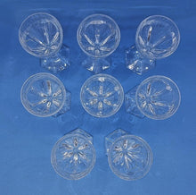 Load image into Gallery viewer, Set of 8 Glasses - Val Saint Lambert - Legagneux (1 3/4&quot; Diameter x 3 1/2&quot; Tall)
