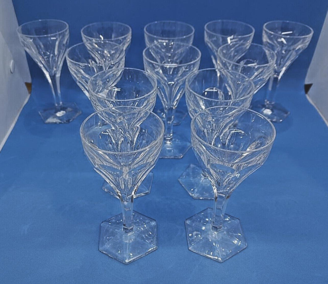 Set of 12 Glasses - Val Saint Lambert - Legagneux (2