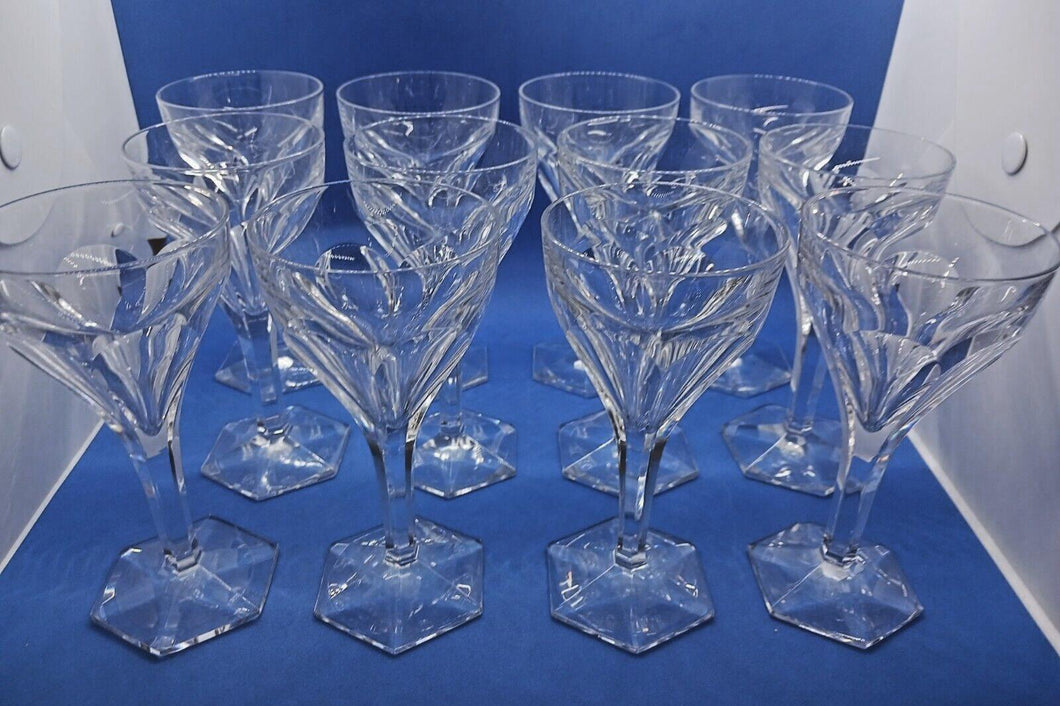 Set of 12 Wine Glasses - Val Saint Lambert - Legagneux (3