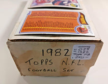 Load image into Gallery viewer, 1982 Topps N.F.L. FootBall Set Complete 1-528 NM to Mint Out of Fresh Packs
