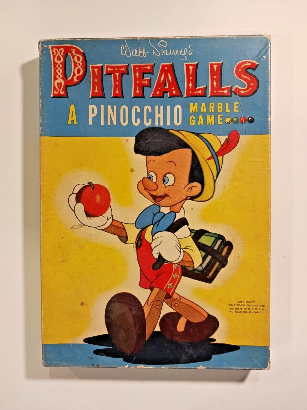 1939 Walt Disney's Pitfalls A Pinocchio Marble Game