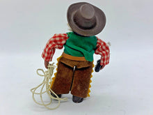 Load image into Gallery viewer, Vintage Steiff Peter Hedgehog Cowboy w/ Pistol &amp; Lasso 3.5in Figurine RARE
