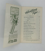 Load image into Gallery viewer, 1960 Dupont Remington Hunting Tips Brochure
