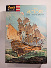 Load image into Gallery viewer, 1958 H.M.S Victory Lord Nelson&#39;s Flagship Revell Authentic Model Kit Rare Year
