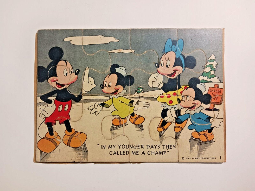 Vintage Disney Puzzles, Mickey Mouse Walt Disney productions - Puzzle 1