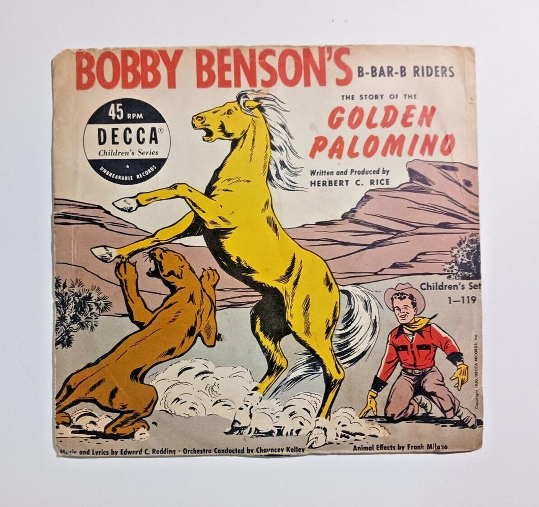 Bobby Benson's B Bar B Riders – The Story Of The Golden Palomino Vinyl, 10