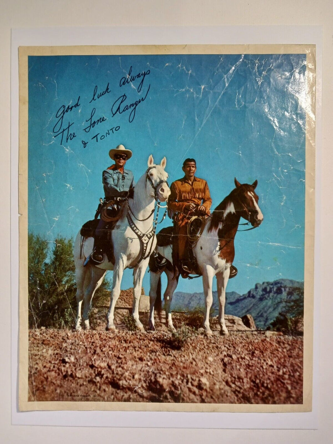 Rare Still The Lone Ranger Clayton Moore On Silver Color 8