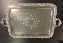 Load image into Gallery viewer, Meridian &amp; Company - Antique Silver Plate Serving Tray (EPNS)
