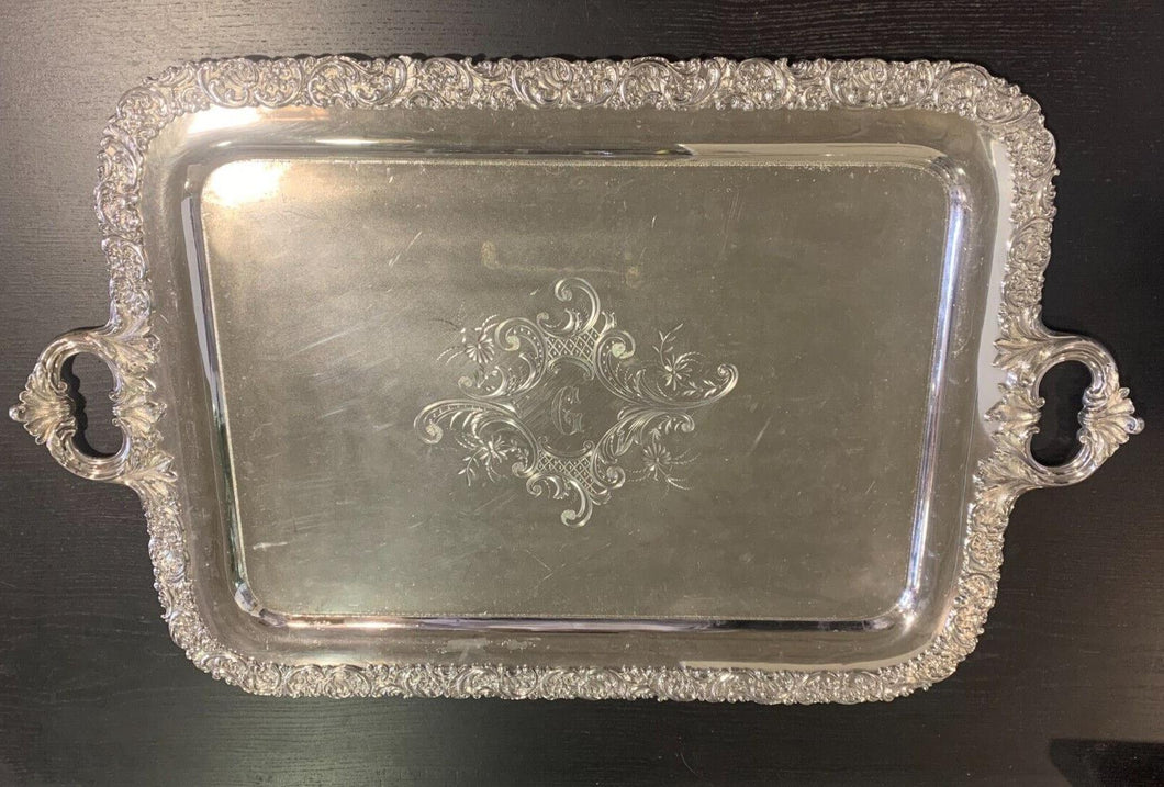 Meridian & Company - Antique Silver Plate Serving Tray (EPNS)