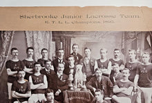 Load image into Gallery viewer, 1895 Sherbrooke Jr Lacrosse Team Championship Cabinet Photo 20&quot; x 16&quot;
