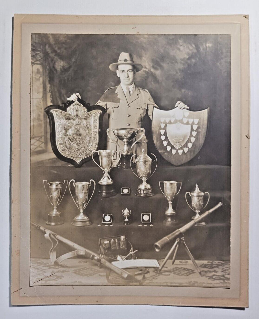 1933 Marksmen Club New Brunswick W. Frank Swanton with Trophy 9