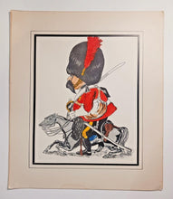 Load image into Gallery viewer, 1876 ARMY AND NAVY DROLLERIES artwork Lot of 3 Major T S Seccombe
