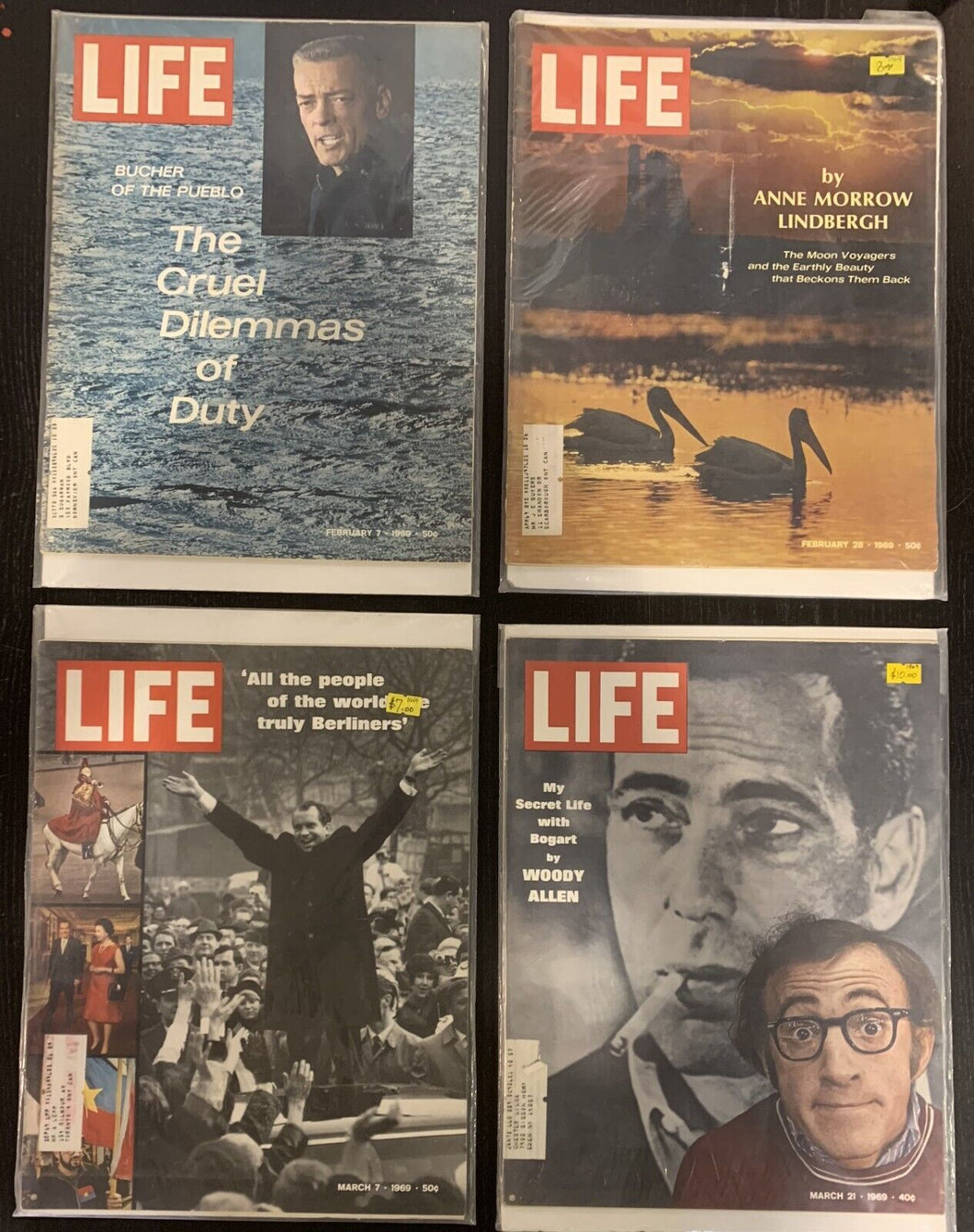 Life Magazines Lot Issued 1969 Feb 7, Feb 28, March 7, March 21