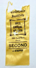 Load image into Gallery viewer, 1914 Annual Sports Senior 220 Yard Race Ribbon
