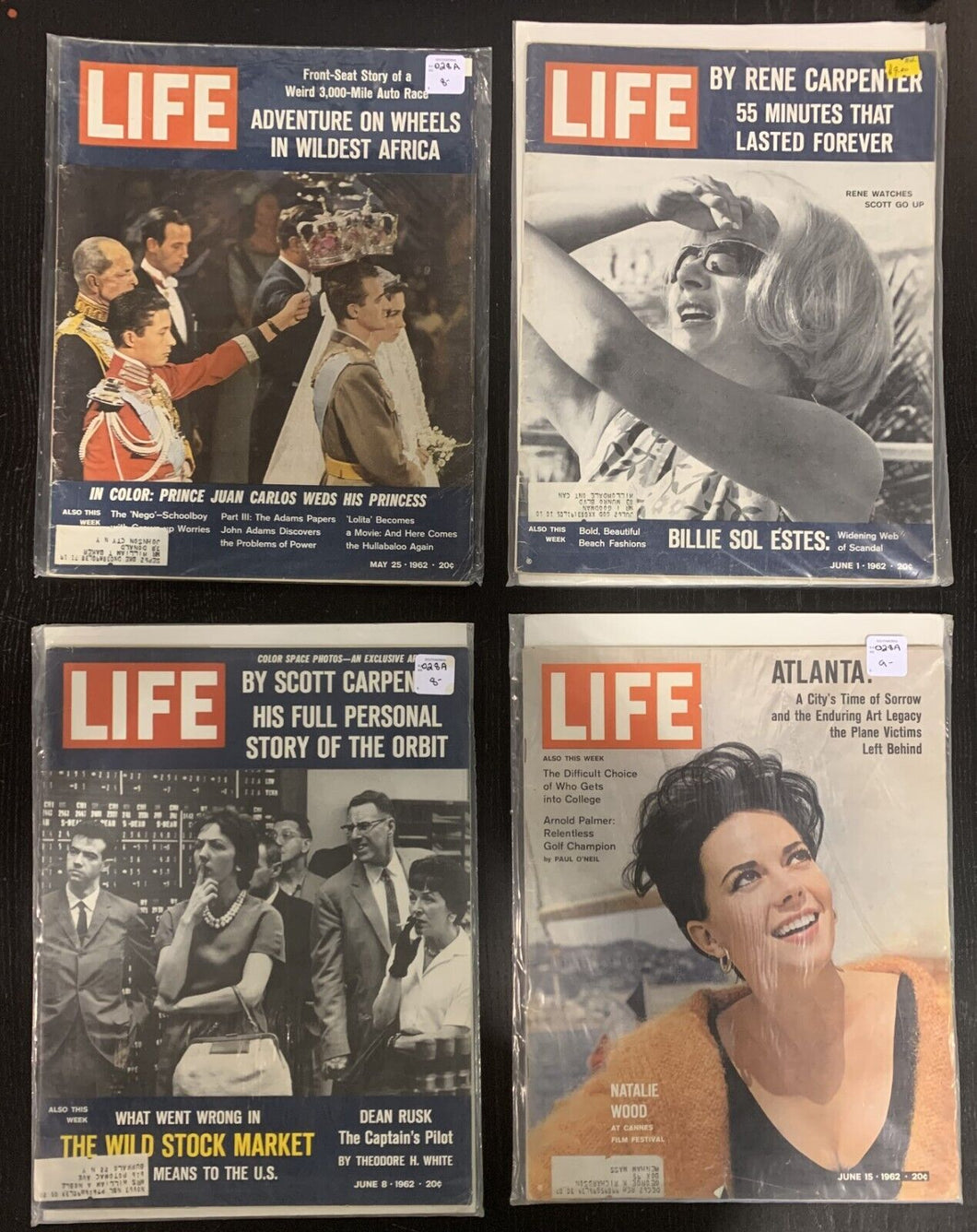 Life Magazines Lot Issued 1962 May 25, June 1, June 8, June 15