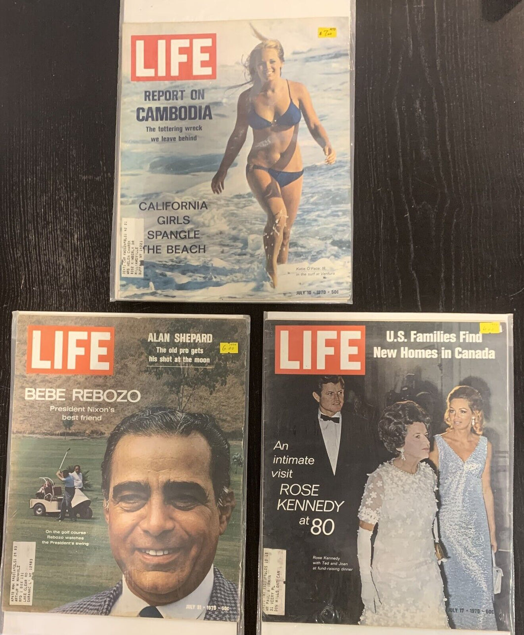 Life Magazines Lot Issued 1970 July 10, July 17, July 31