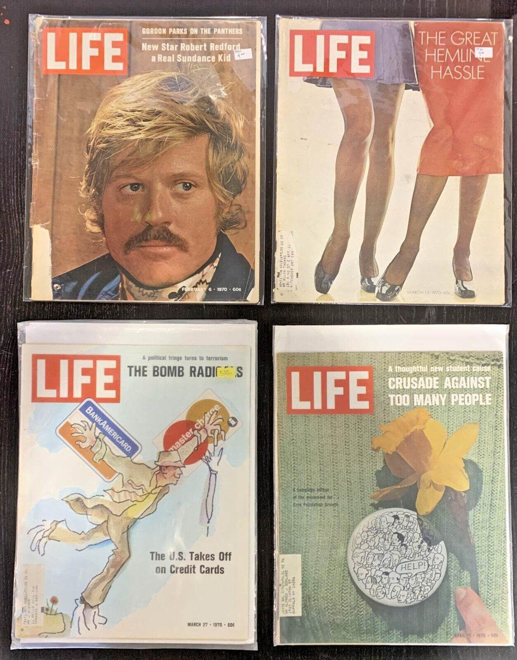 Life Magazines Lot Issued 1970 Feb 6, March 13, March 27, April 17