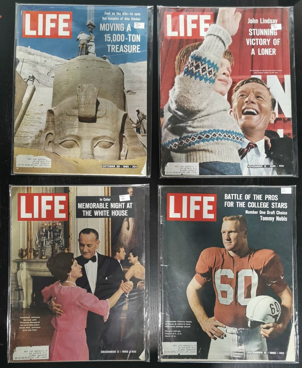 Life Magazines Lot Issued 1965 Oct 29, Nov 12, Dec 3, Dec 10