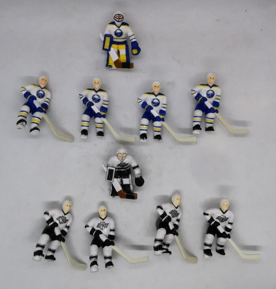 Buffalo Sabres & Kings Team 1990s Tabletop Hockey Figure Set – 10 Figures