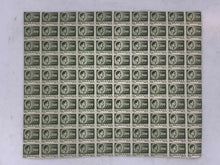 Load image into Gallery viewer, 10x10 Sheet of 1946 Green Romanian Stamps - Posta Romana (200 Lei)
