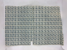 Load image into Gallery viewer, INCOMPLETE 10x10 Sheet of 1946 Blue Romanian Stamps - Posta Romana (0.50 Lei)
