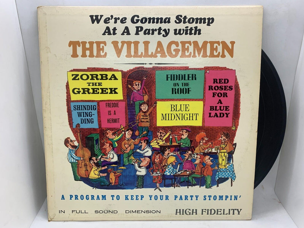 We're Gonna Stomp at a Party with The Villagemen - Rare LP Vinyl Record