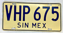 Load image into Gallery viewer, 1968 Sinora Mexico License Plate
