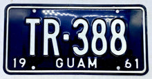 Load image into Gallery viewer, 1961 GUAM USA License Plate
