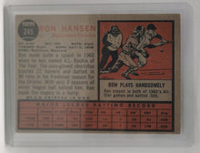 Load image into Gallery viewer, 2011 Topps Heritage 50th Anniversary 1962 Buybacks #245 Ron Hansen (B)
