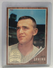 Load image into Gallery viewer, 2011 Topps Heritage 50th Anniversary 1962 Buybacks #257 Jack Spring
