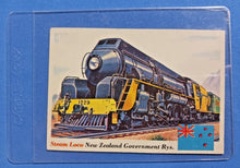 Load image into Gallery viewer, 1955 Topps Rails &amp; Sails #18 Steam Loco New Zealand Government Rys.
