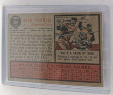 Load image into Gallery viewer, 2011 Topps Heritage 50th Anniversary 1962 Buybacks #304 Dick Farrell
