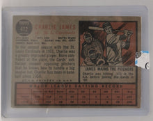 Load image into Gallery viewer, 2011 Topps Heritage 50th Anniversary 1962 Buybacks #412 Charlie James
