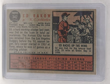 Load image into Gallery viewer, 2011 Topps Heritage 50th Anniversary 1962 Buybacks #342 Ed Rakow
