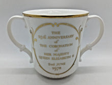 Load image into Gallery viewer, Queen Elizabeth Loving Cup 25 Anniversary Coronation Royal Doulton NEW IN BOX
