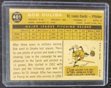 Load image into Gallery viewer, 2009 Topps Heritage 50th Anniversary 1960 Buybacks #401 Bob Duliba
