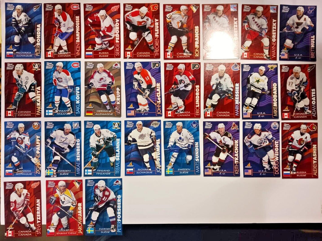 1997-98 Kraft Dinner Hockey Hand Cut Collectors 3 1/2 x  5 1/4