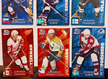 Load image into Gallery viewer, 1997-98 Kraft Dinner Hockey Hand Cut Collectors 3 1/2 x  5 1/4&quot; Cards Lot of 27
