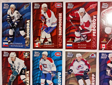 Load image into Gallery viewer, 1997-98 Kraft Dinner Hockey Hand Cut Collectors 3 1/2 x  5 1/4&quot; Cards Lot of 27
