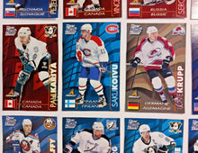 Load image into Gallery viewer, 1997-98 Kraft Dinner Hockey Hand Cut Collectors 3 1/2 x  5 1/4&quot; Cards Lot of 27
