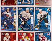 Load image into Gallery viewer, 1997-98 Kraft Dinner Hockey Hand Cut Collectors 3 1/2 x  5 1/4&quot; Cards Lot of 27
