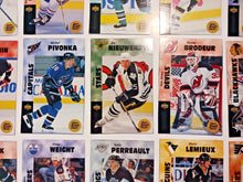 Load image into Gallery viewer, 1996-97 Kraft Dinner Hockey Hand Cut Collectors 3 1/2 x  5 1/4&quot; Cards Lot of 26
