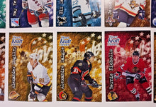 Load image into Gallery viewer, 1995-96 Kraft Dinner Hockey Hand Cut Collectors 3 1/2 x  5 1/4&quot; Cards Lot of 24
