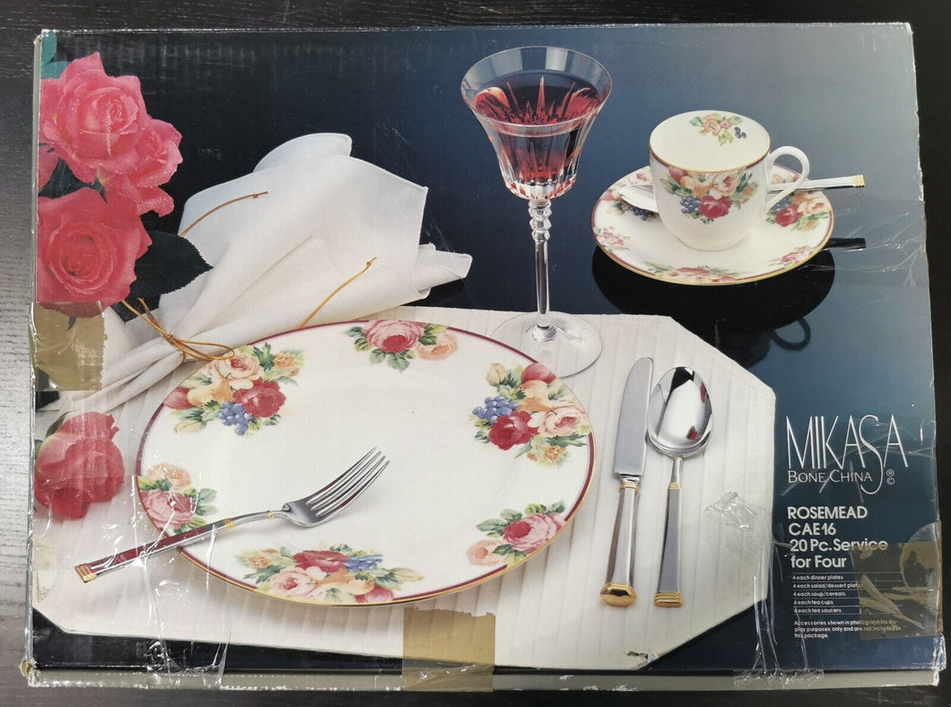 Mikasa Bone China Rosemead CAE 16 - 20 Pieces Service For 4